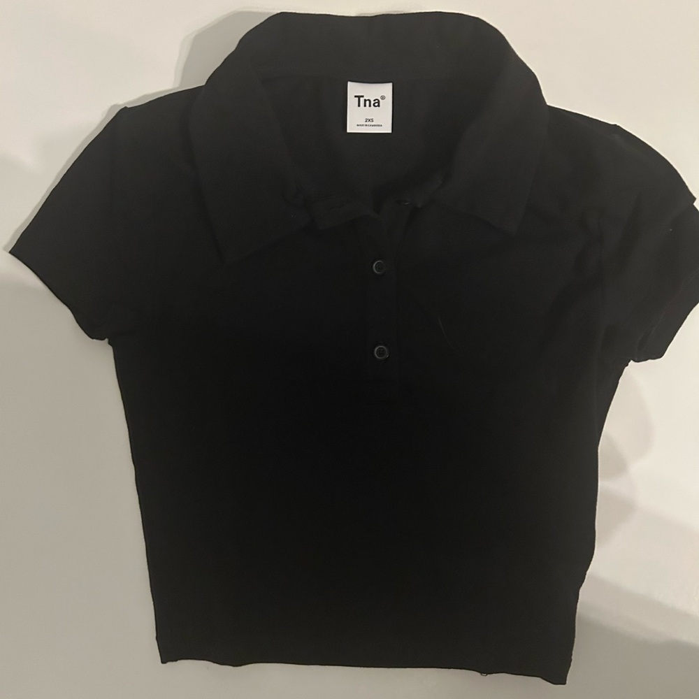 TNA collared crop shirt 2XS